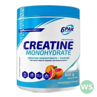 Nowy suplement diety - 6PAK Creatine Monohydrate 500g Kreatyna o smaku grapefrui — zdjęcie 1