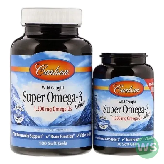 Carlson Labs Super Omega-3 EPA DHA 100 kapsułek — zdjęcie 1