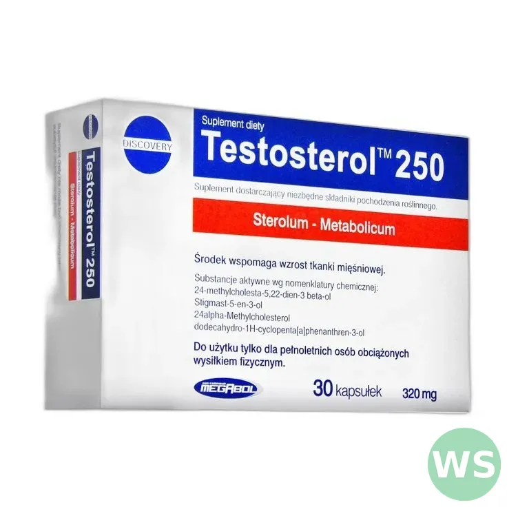 Megabol Testosterol 250 - kapsułki wspomagające poziom testosteronu — zdjęcie 1