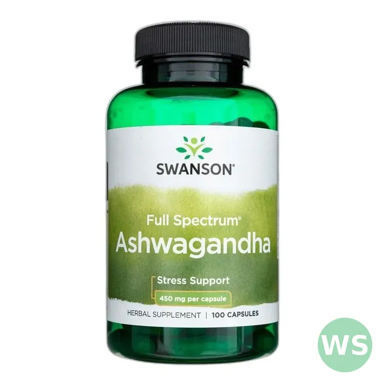 Ashwagandha 450 mg 100 kapsułek — zdjęcie 1
