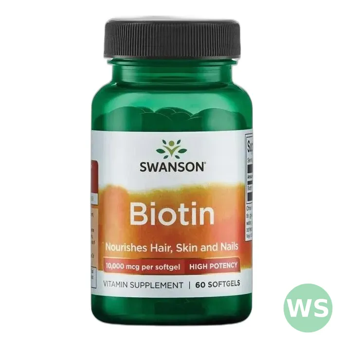 Biotyna 10000 mcg w kapsułkach miękkich — 60 porcji — zdjęcie 1