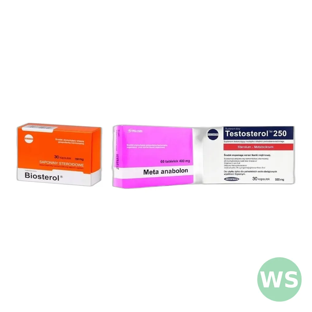 Testosterol + Biosterol + Meta zestaw siła masa — zdjęcie 1